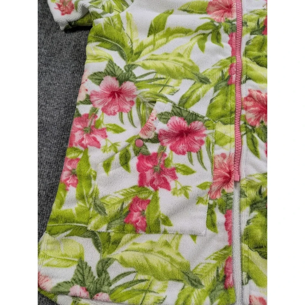 Tommy Bahama Beach Cover Up Hoodie Kids Size L/XL 7-12 Multi Color Pockets